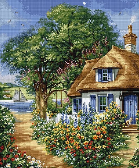 Summer landscape SBU5000 - Cross Stitch Kit