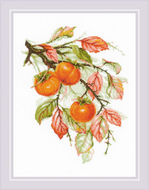 Sunny Persimmon. Cross Stitch kit by RIOLIS Ref. no.: 1988