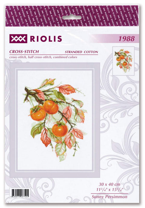 Sunny Persimmon. Cross Stitch kit by RIOLIS Ref. no.: 1988