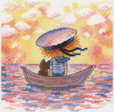 Sunset SNV-616 cross stitch kit by MP Studio