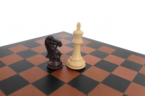 Superb Quality Chess Set with Beautiful Real Leather Chessboard