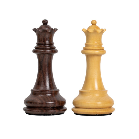 Superior Wooden Chess Set with Numbered Walnut/Maple Chessboard