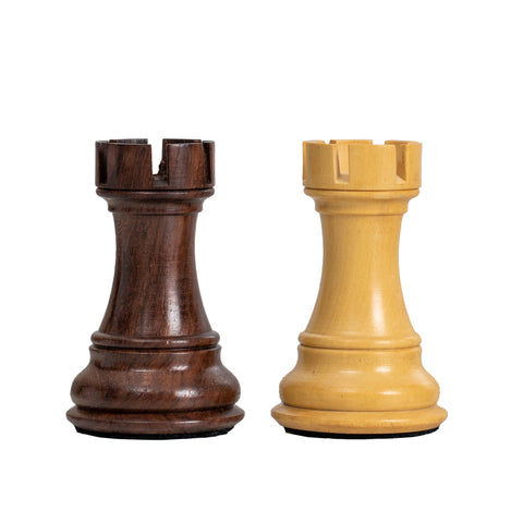 Superior Wooden Chess Set with Numbered Walnut/Maple Chessboard