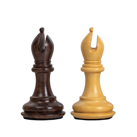 Superior Wooden Chess Set with Numbered Walnut/Maple Chessboard