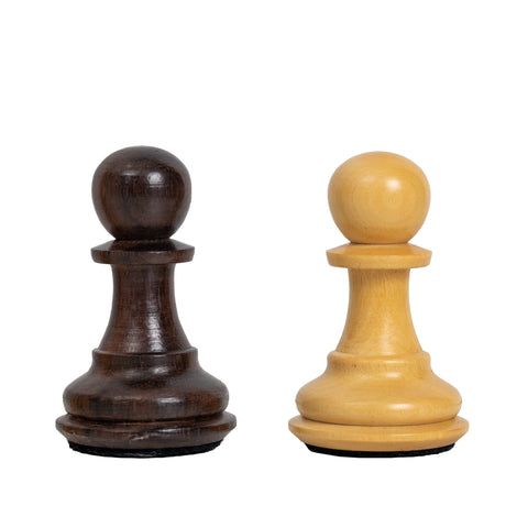 Superior Wooden Chess Set with Numbered Walnut/Maple Chessboard