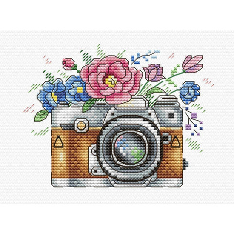 Cross Stitch Kit Flower Photo SV-255