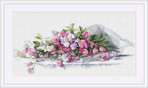 Sweet Pea SK82 cross stitch kit by Merejka