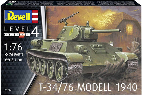 T-34/76 Modell 1940 - Plastic Modelling Kit By Revell