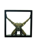 Man in Square Sculpture