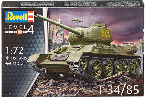 Tank T-34/85 - Plastic Modelling Kit By Revell