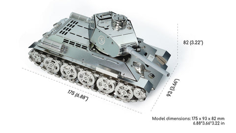 Tank Т-34 Model Building Kit Time For Machine