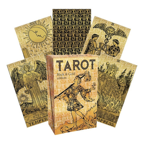 Tarot Black and Gold Edition Cards Lo Scarabeo