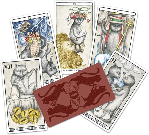 Tarot Cats cards Fournier