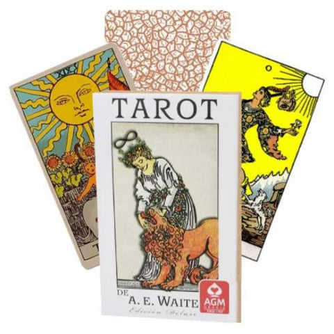 Tarot De Ae Waite Deluxe Deck Spanish Edition Cards AGM