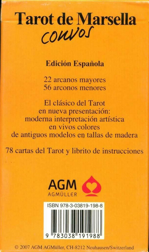 Tarot De Marsella Convos Cards Spanish Edition AGM