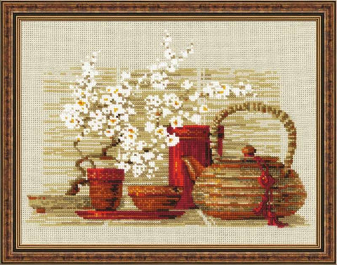 Tea - Cross Stitch Kit from RIOLIS Ref. no.:1122