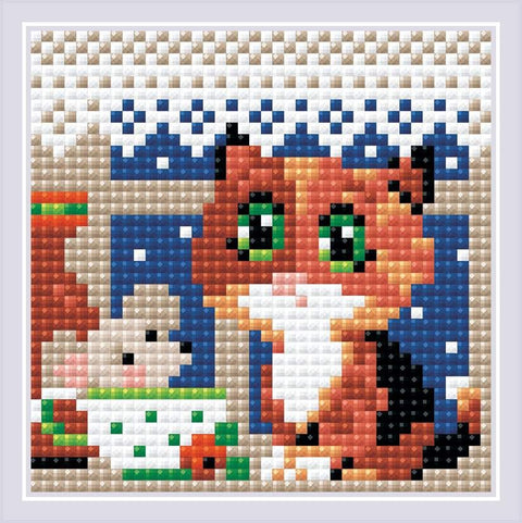 Tea for Two diamond mosaic kit by RIOLIS Ref. no.: AM0028