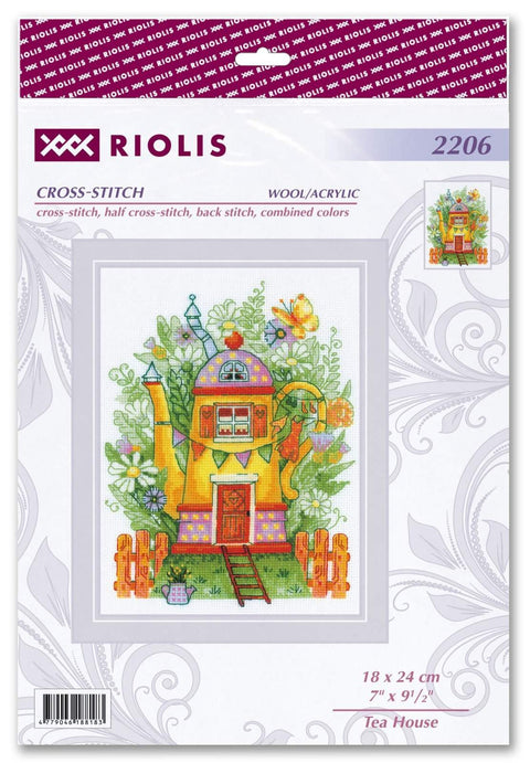 Tea House. Crocuses. Cross Stitch kit by RIOLIS Ref. no.: 2206 - Hobby.lt ??