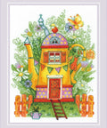 Tea House. Crocuses. Cross Stitch kit by RIOLIS Ref. no.: 2206 - Hobby.lt ??