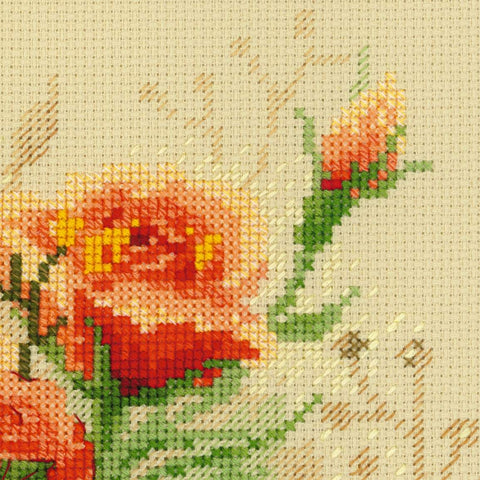 Tea Roses - Cross Stitch Kit from RIOLIS Ref. no.:100/049