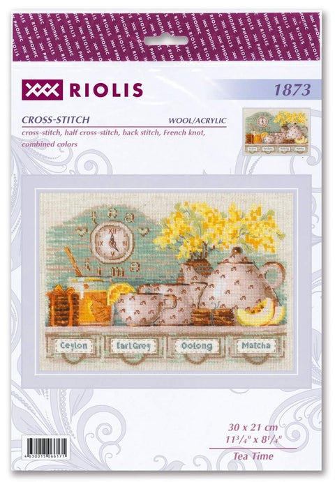 Tea Time cross stitch kit by RIOLIS Ref. no.: 1873