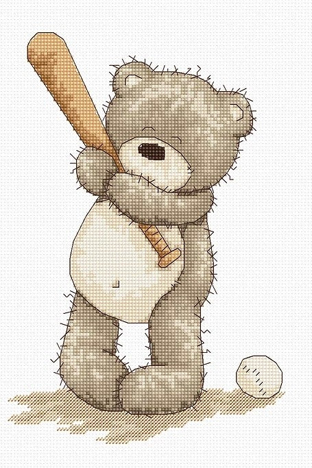 Teddy Bruno SB1005 - Cross Stitch Kit by Luca-s