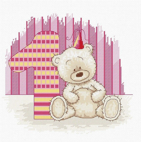 Teddy Bruno SB1088 - Cross Stitch Kit by Luca-s