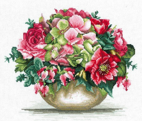 Tender Bouquet SANN-23 - Cross Stitch Kit by Andriana