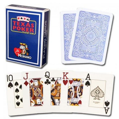 Modiano Texas Poker Hold Em Jumbo Index cards (blue)