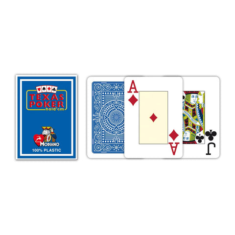 Modiano Texas Poker Hold Em Jumbo Index cards (blue)