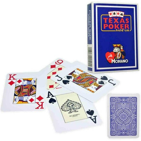 Modiano Texas Poker Hold Em Jumbo Index cards (blue)