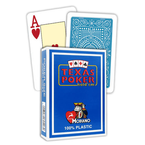 Modiano Texas Poker Hold Em Jumbo Index cards (light blue)