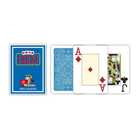 Modiano Texas Poker Hold Em Jumbo Index cards (light blue)