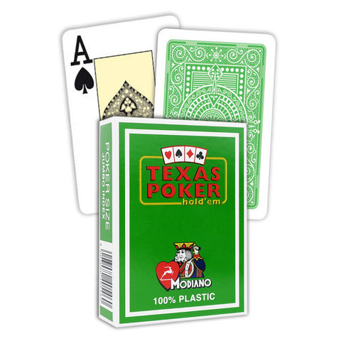 Modiano Texas Poker Hold Em Jumbo Index cards (light green)