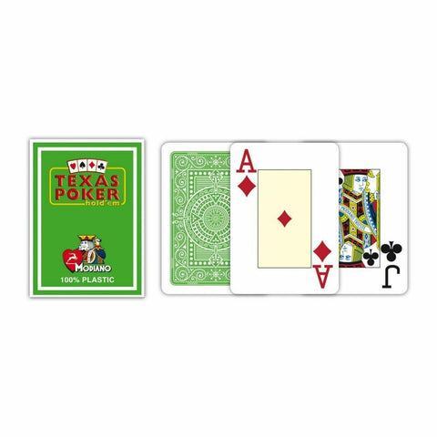 Modiano Texas Poker Hold Em Jumbo Index cards (light green)