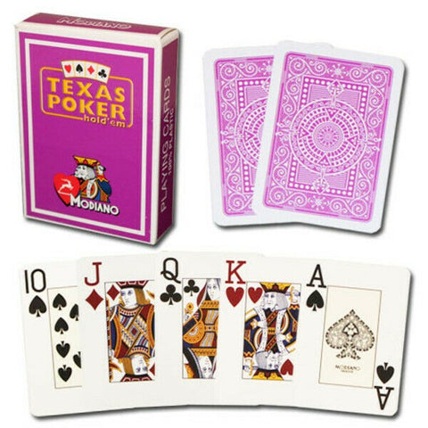 Modiano Texas Poker Hold Em Jumbo Index cards (purple)