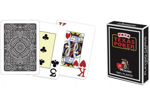 Modiano Texas Poker Hold Em playing cards (black)