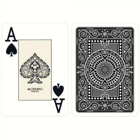 Modiano Texas Poker Hold Em playing cards (black)