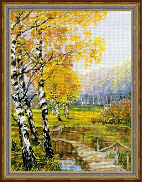 The Birches - Cross Stitch Kit from RIOLIS Ref. no.:1134