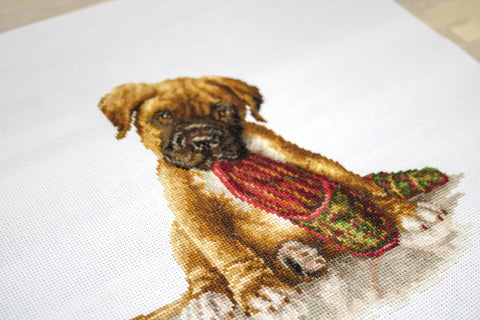 The Boxer SB2338 - Cross Stitch Kit