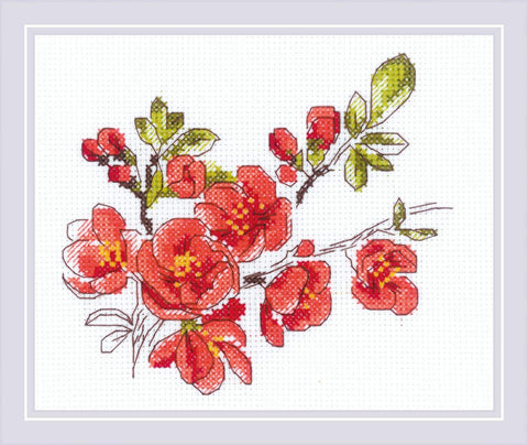 The Branch of Cydonia cross stitch kit by RIOLIS Ref. no.: 1819