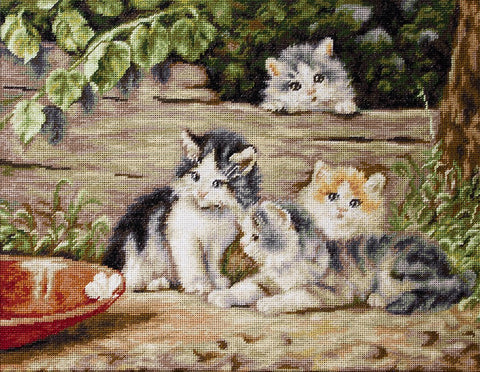 The Cats SG556 - Cross Stitch Kit by Luca-s