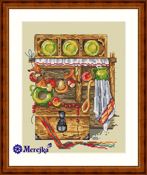 The Chest SK09 cross stitch kit by Merejka