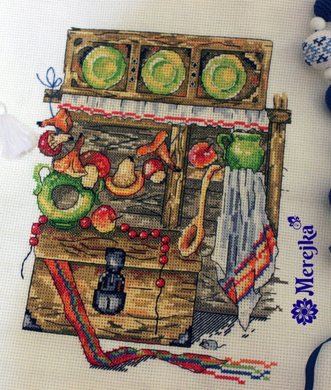 The Chest SK09 cross stitch kit by Merejka