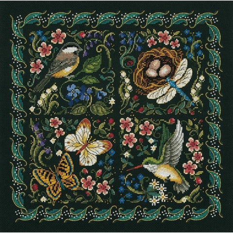 The Finery Of Nature (35.5 x 35.5 cm) - Cross Stitch Kit by DIMENSIONS