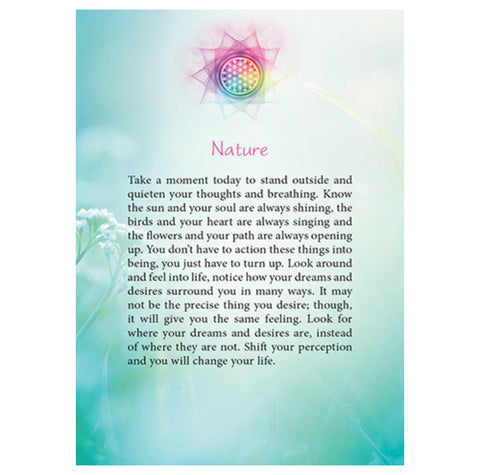 The Flower of Life Oracle cards Blue Angel