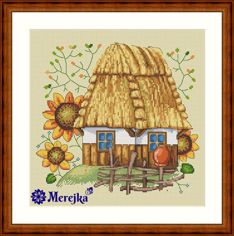 The House SK10 cross stitch kit by Merejka