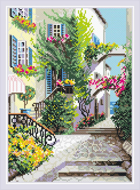 The Italian Courtyard diamond mosaic kit by RIOLIS Ref. no.: AM0025