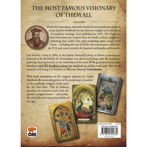 The Lost Tarot Of Nostradamus Cards Orange Hippo