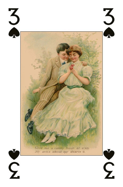 The Lovers playing cards Lo Scarabeo